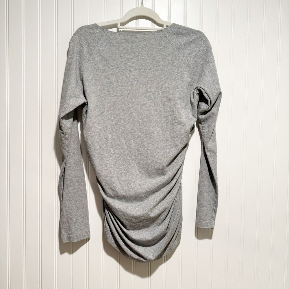 Sundance Gray Vanessa Surplice Wrap Top Size Medium - Picture 4 of 4